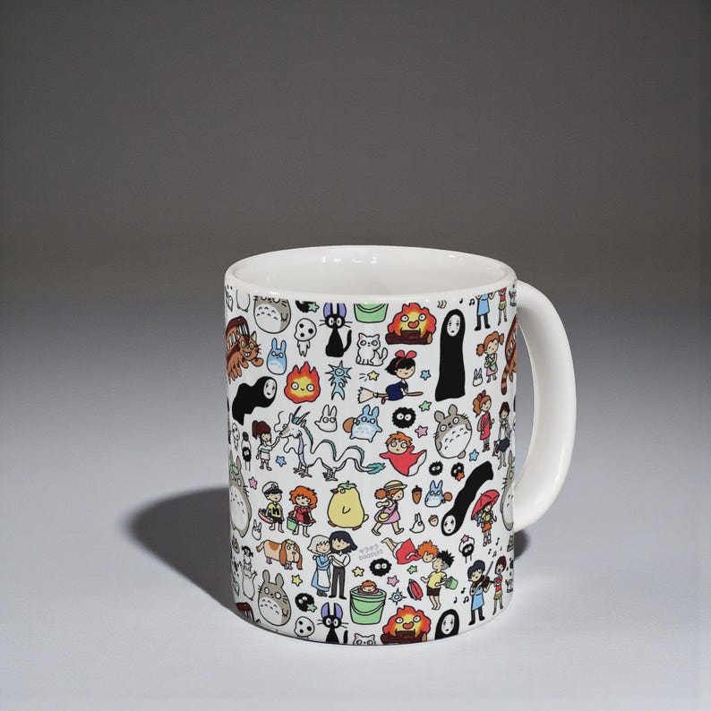 Studio Ghibli Inspired Mug: Anime Coffee Cup, Kawaii Tea Mug image 9