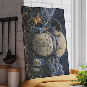 Totoro Glas Schneidebrett, Studio Ghibli Anime Küche Dekor Geschenk Bild 5