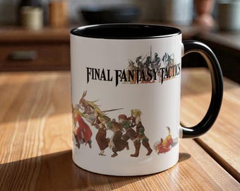 Final Fantasy Tactics Mug, 9-Color Ceramic Coffee Cup for JRPG Gamers Gift