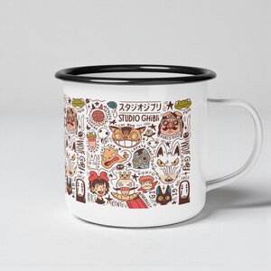 Inspired by Studio Ghibli Characters Enamel Camp Cup 12 oz image 10