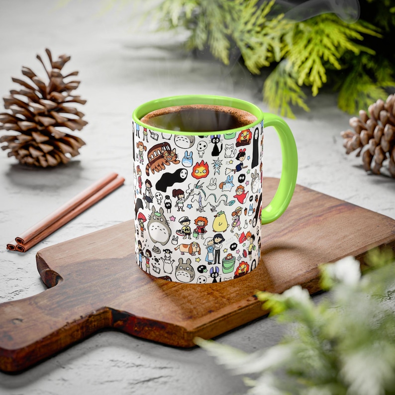 Inspired by Studio Ghibli Spirited Away Totoro Forest Spirit Ceramic Mug 11oz, 10 color image 16