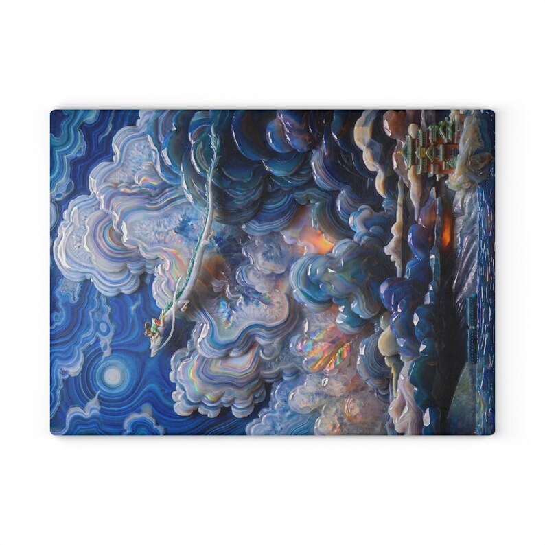 Haku Chihiro Glass Cutting Board Spirited Away Home Decor Studio Ghibli Kitchen Gift image 7