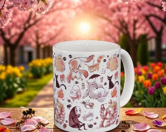 Studio Ghibli Inspired Ceramic Coffee Mug 11oz