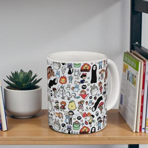 Studio Ghibli Inspired Mug: Anime Coffee Cup, Kawaii Tea Mug image 7