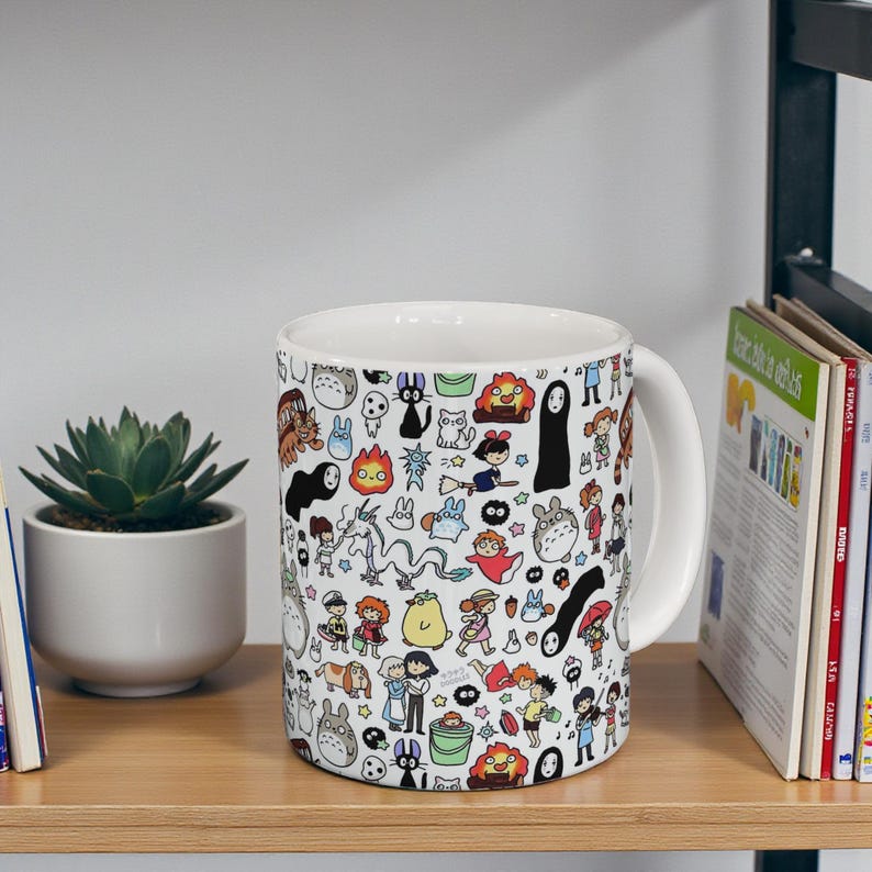 Studio Ghibli Inspired Mug: Anime Coffee Cup, Kawaii Tea Mug image 7
