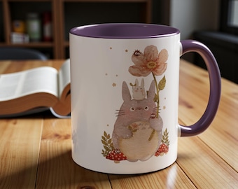 Totoro Studio Ghibli Ceramic Mug 11oz, Forest Spirit Gift