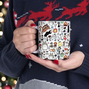 Studio Ghibli Inspired Mug: Anime Coffee Cup, Kawaii Tea Mug image 11