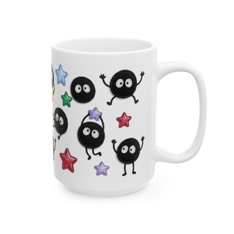 Spirited Away Soot Sprites Mug, Studio Ghibli Anime Coffee Cup (11oz 15oz) image 12