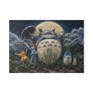Totoro Glas Schneidebrett, Studio Ghibli Anime Küche Dekor Geschenk Bild 8