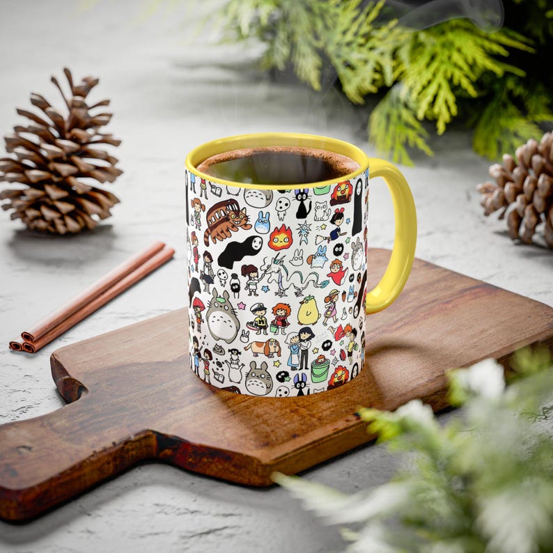 Inspired by Studio Ghibli Spirited Away Totoro Forest Spirit Ceramic Mug 11oz, 10 color image 15