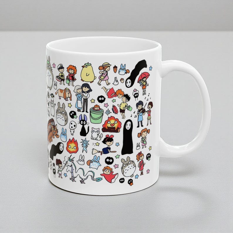 Studio Ghibli Coffee Mug, Anime Tea Cup, Japanese Anime Gift image 13