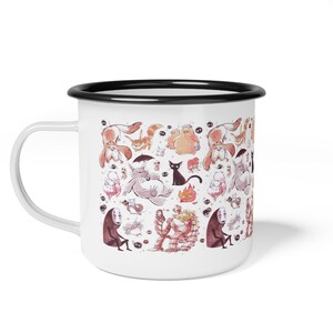Inspired by Studio Ghibli Characters Enamel Camp Cup 12 oz image 6