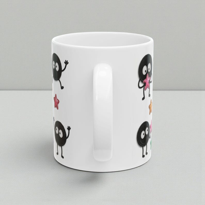 Spirited Away Soot Sprites Mug, Studio Ghibli Anime Coffee Cup (11oz 15oz) image 17