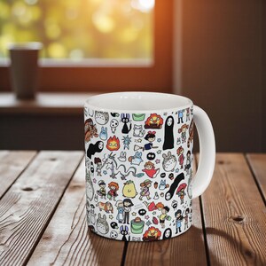 Studio Ghibli Inspired Mug: Anime Coffee Cup, Kawaii Tea Mug image 5