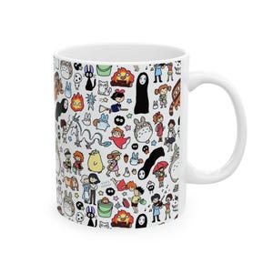 Studio Ghibli Inspired Mug: Anime Coffee Cup, Kawaii Tea Mug image 15
