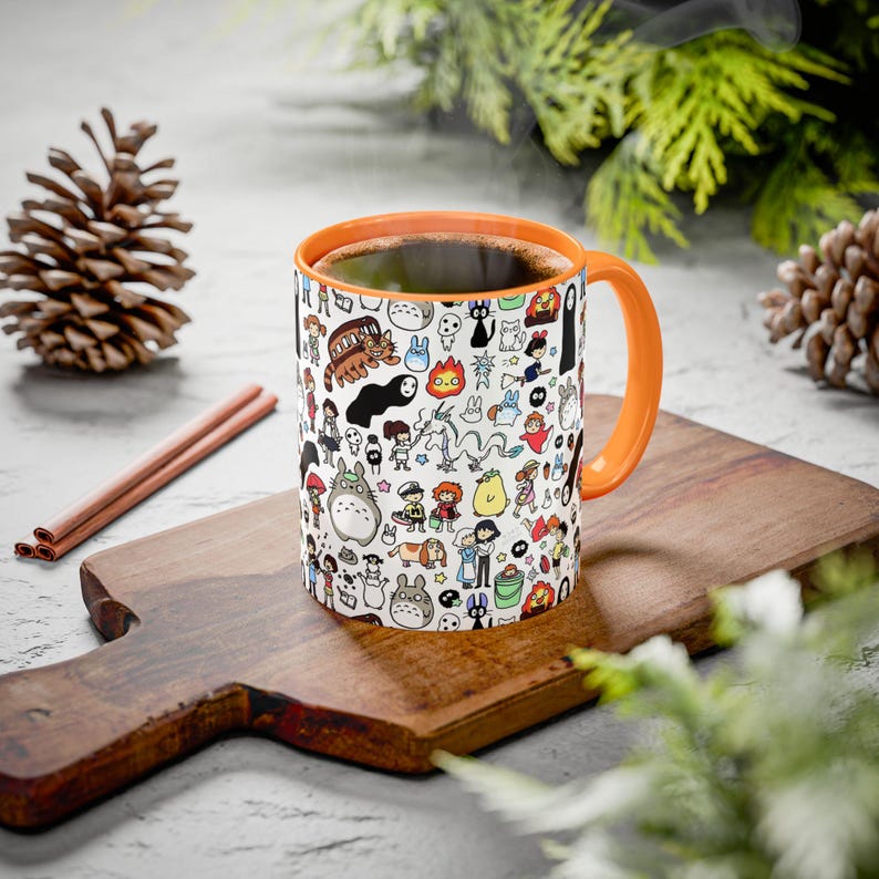 Inspired by Studio Ghibli Spirited Away Totoro Forest Spirit Ceramic Mug 11oz, 10 color image 11