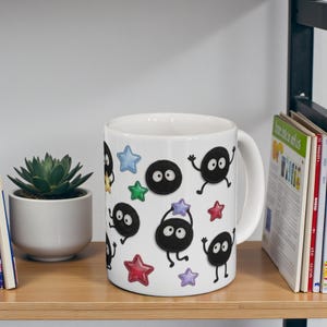 Spirited Away Soot Sprites Mug, Studio Ghibli Anime Coffee Cup (11oz 15oz) image 5