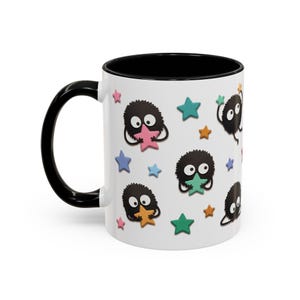 Taza de cerámica con diseño de duendes de hollín, inspirada en El viaje de Chihiro, regalo de Ghibli (325 ml, 444 ml) imagen 10