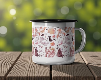 Inspired by Studio Ghibli Characters  Enamel Camp Cup 12 oz