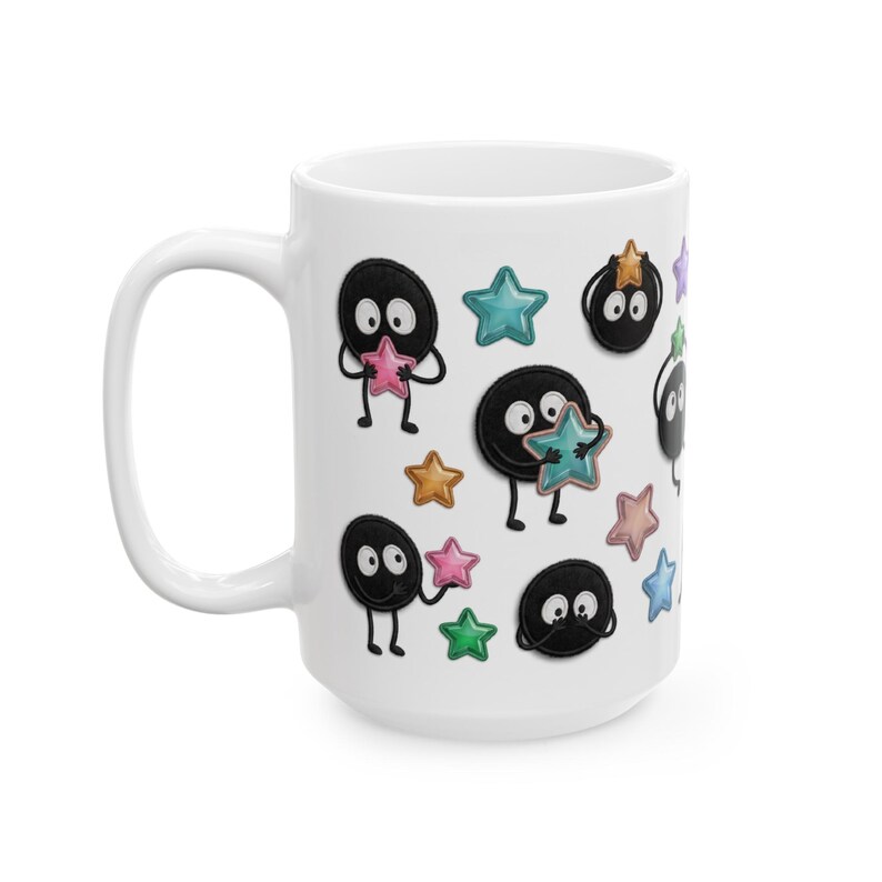 Spirited Away Soot Sprites Mug, Studio Ghibli Anime Coffee Cup (11oz 15oz) image 13
