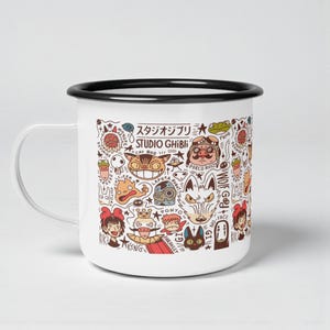 Inspired by Studio Ghibli Characters Enamel Camp Cup 12 oz image 8