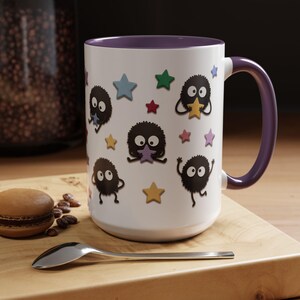 Taza de cerámica con diseño de duendes de hollín, inspirada en El viaje de Chihiro, regalo de Ghibli (325 ml, 444 ml) imagen 19