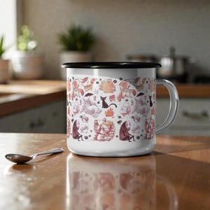 Inspired by Studio Ghibli Characters Enamel Camp Cup 12 oz image 3