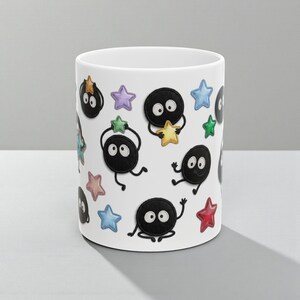 Spirited Away Soot Sprites Mug, Studio Ghibli Anime Coffee Cup (11oz 15oz) image 16