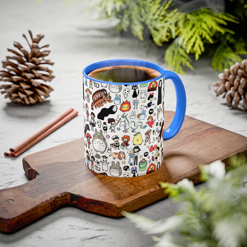 Inspired by Studio Ghibli Spirited Away Totoro Forest Spirit Ceramic Mug 11oz, 10 color image 13