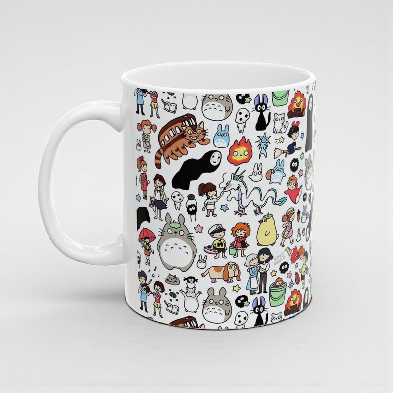 Studio Ghibli Inspired Mug: Anime Coffee Cup, Kawaii Tea Mug image 14