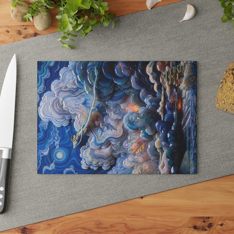 Haku Chihiro Glass Cutting Board Spirited Away Home Decor Studio Ghibli Kitchen Gift image 4