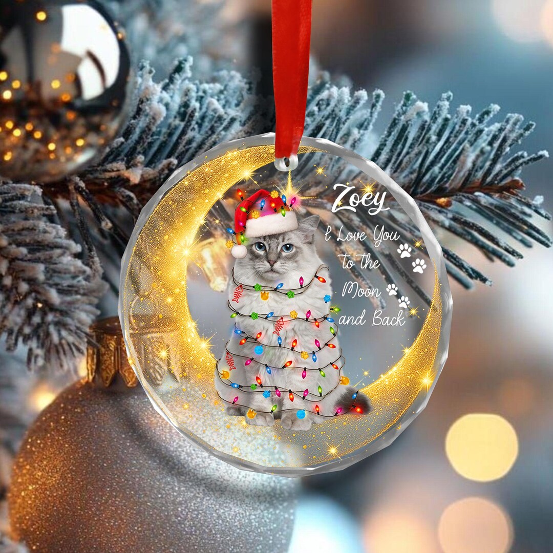 Ragdoll Cat Custom Ornament – Personalized Pet Christmas Gift, Love You ...