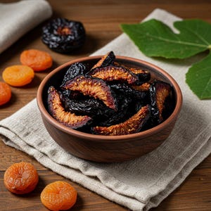 Turkish Black Plum Slices: Handcrafted Vegan Gourmet Snack (400g)