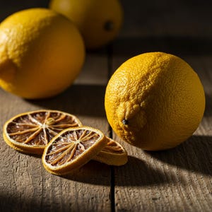 Vibrant Dried Lemon Slices - 40-Count Pack for Tea, Cocktails, and Crafts Decor Gifts