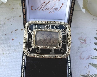 Belle épingle De Deuil Début 1900 - Vintage, Occasion