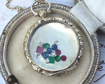 アンティークビクトリア朝様式の9カラットゴールドシェーカーロケット