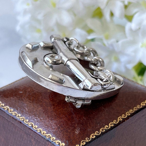 Victorian Sterling Silver Horseshoe & Bridle Bit … - image 5
