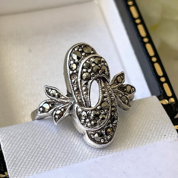 Vintage marcasite ring deals
