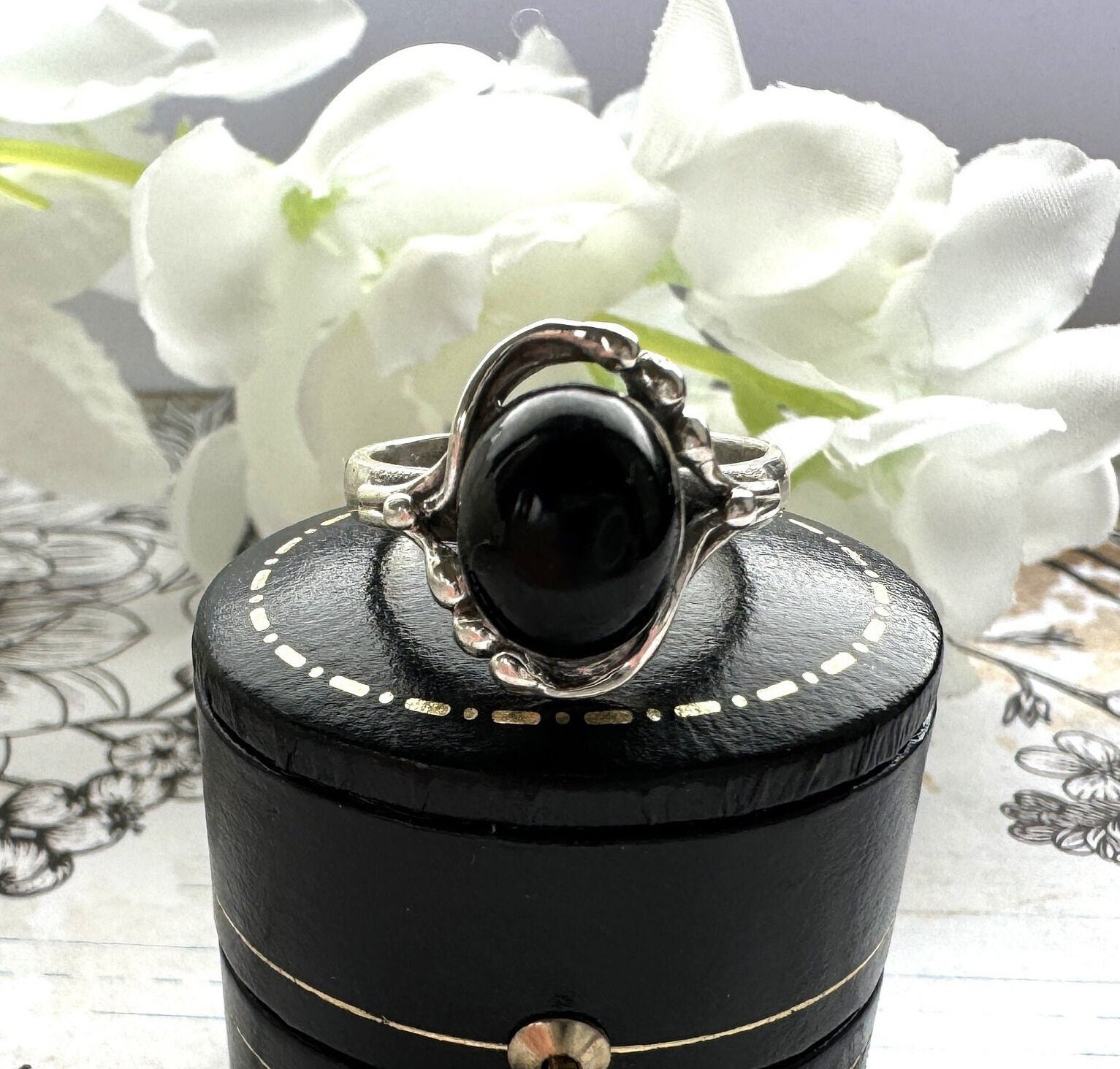 Whitby Black Jet - Etsy