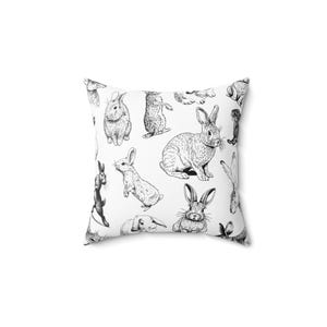 SONAS - Cute Rabbit Pillow Cute Bunny Pillow Vintage Cushion Easter Gift for Home Decor Gift