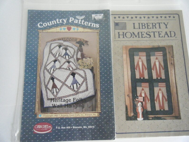 Wallhanging size quilt patterns set of six different Etsy