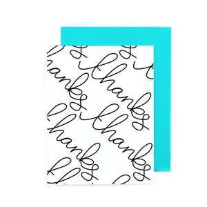 Thanks Thanks Thanks Greeting Card - Thank You Card - Thanks a Million - Everyday Card