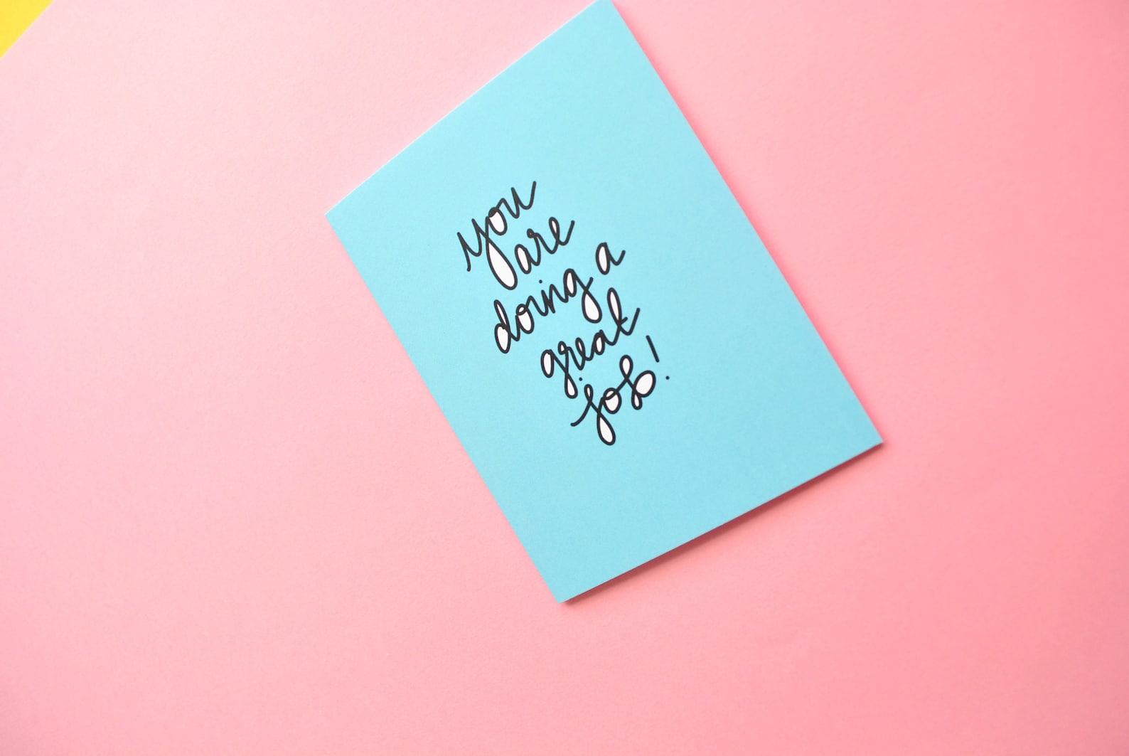 you are doing a great job greeting card everyday greeting