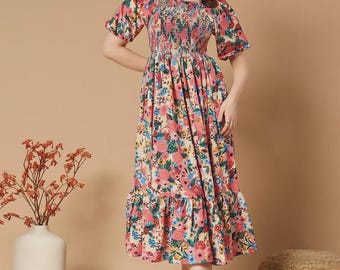 Adorned with a Beautiful Mix Flowers Dress