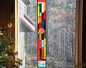 Sparkling stained glass gift stained glass suncatcher glass art stained glass window