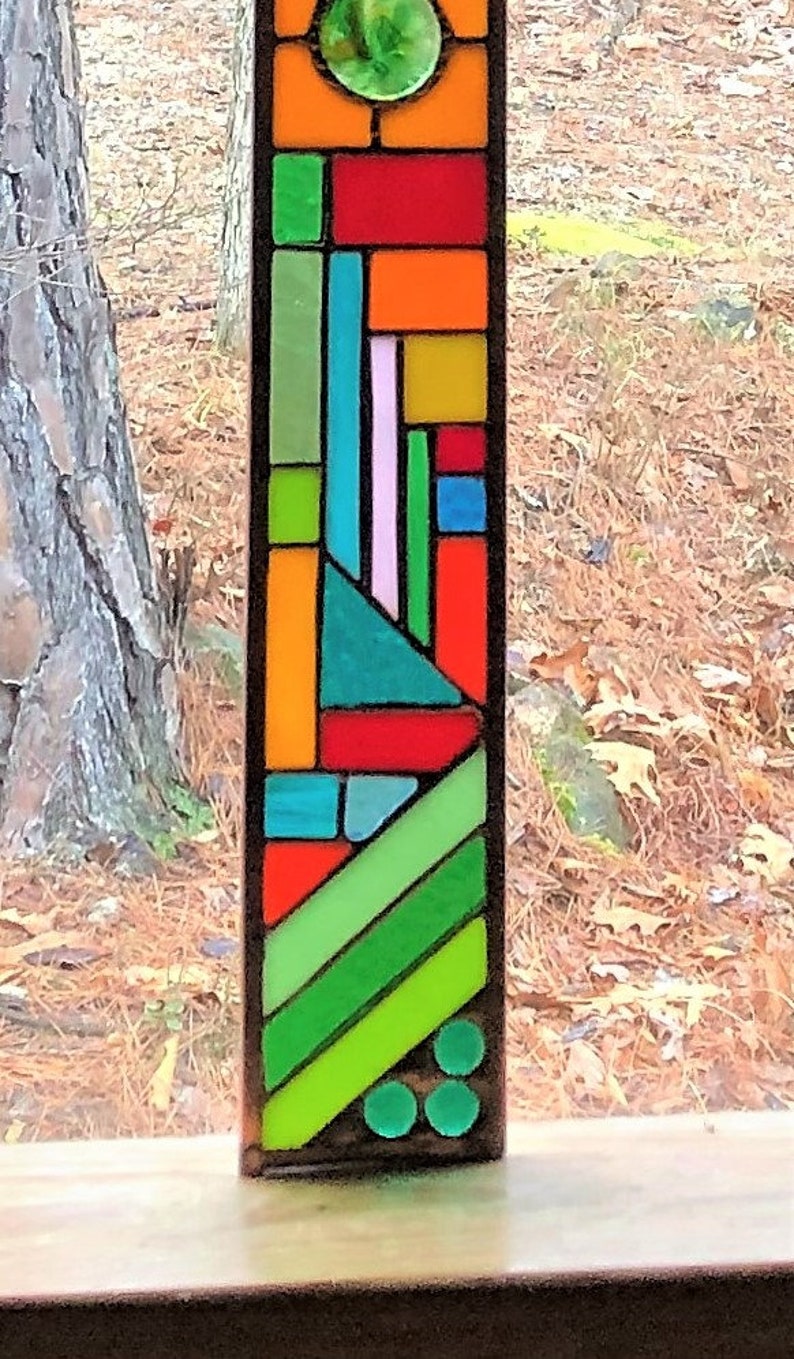 Buy Stained Glass Window Glass Panel Suncatcher Abstract Art Online in
