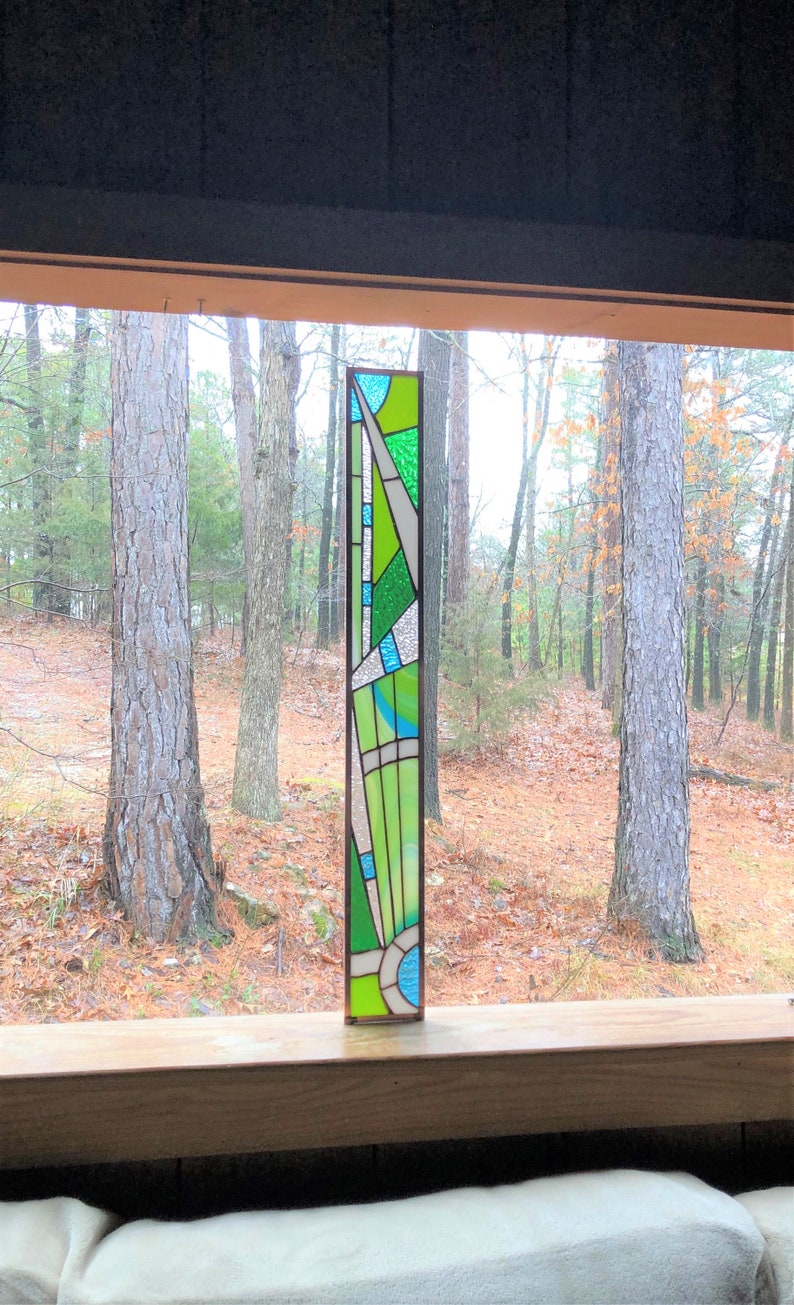 suncatcher gift for her Abstract Art glass Stained glass window stained glass panel glass panel suncatcher art glass