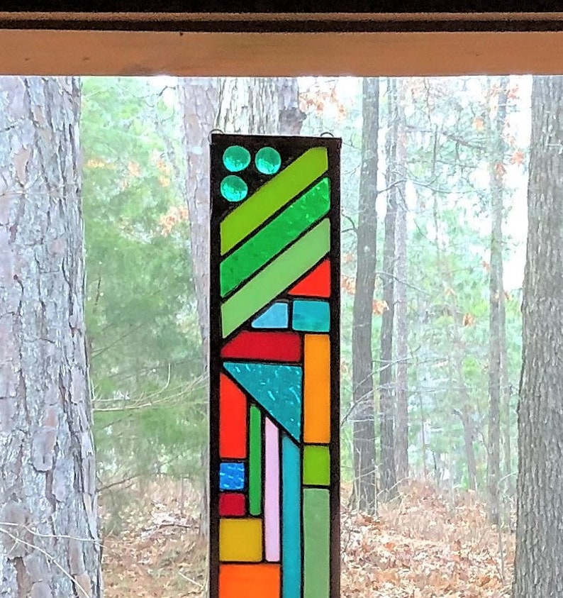 Buy Stained Glass Window Glass Panel Suncatcher Abstract Art Online in