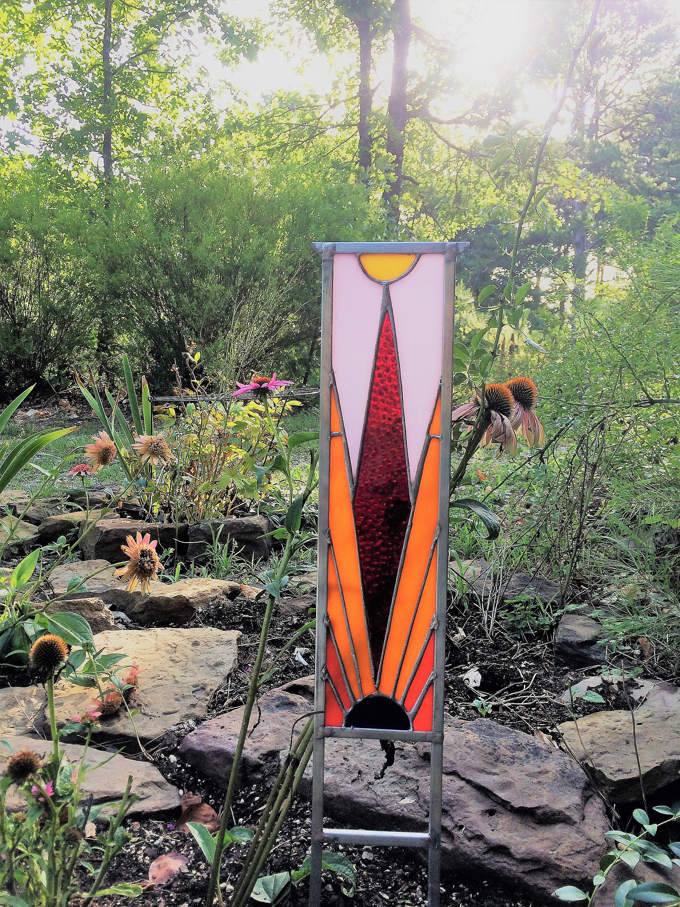 1' X 4' Stained Glass Panel - Etsy