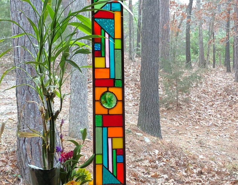 Buy Stained Glass Window Glass Panel Suncatcher Abstract Art Online in